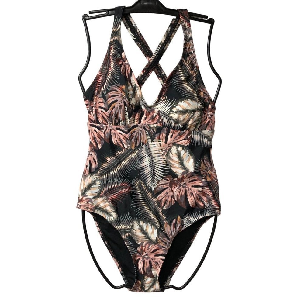 Hurley Women's 4 Way Stretch One Piece UPF 50+ Swimsuit SIZE LG NEW WITH TAG